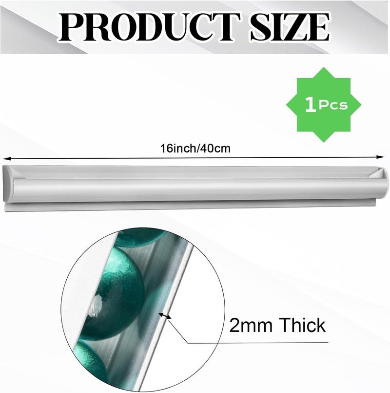 AYZTKUX Receipt Holder for Restaurant, No Drill Self-Adhesive Restaurant Ticket Holder Strip, Aluminum Easy to Clean Restaurant Order Ticket Holder for Kitchen, Office, Cafes - Image 2